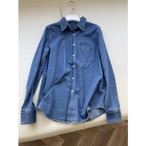 Женские джинсовые рубашки Aswomoye China At AliExpress