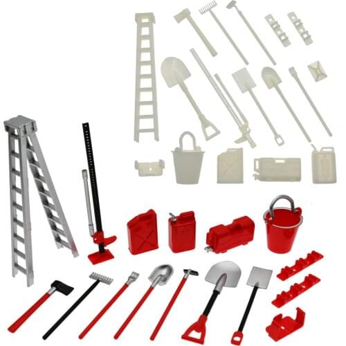 16 Pcs Model Car Parts RC Decoration Tools for WPL JJRC 4WD 6WD Car Spare Parts for Kids DIY RC Car Modification Parts