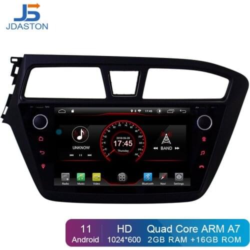JDASTON 9" Android 10.0 Car Multimedia Player For HYUNDAI i20 2015 GPS Navigation 2 Din Car Radio Audio Steer Wheel WIFI RDS Map