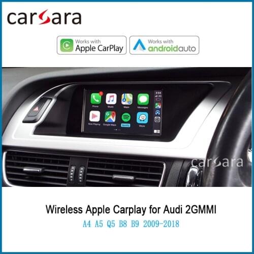 Wireless Carplay Decoder for Au di A4 A5 Q5 B8 B9 Non-MMI muItimedia interface CarPlay&Android auto Retrofit Kit 2009-2018