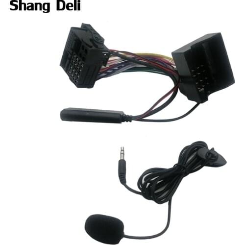 Bluetooth Module AUX Adapter Music Audio Cable Plug + Microphone For Ford Fiesta Mondeo MK3 Focus MK2 C-Max Galaxy