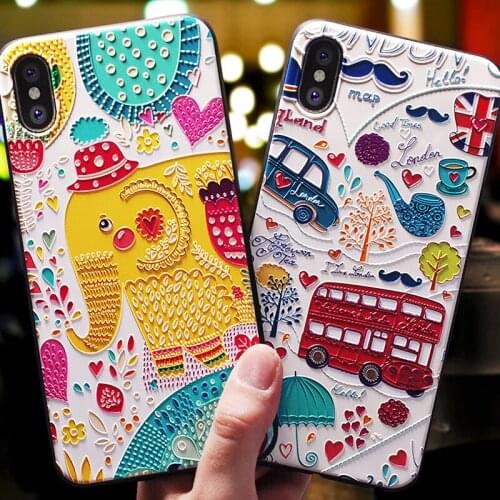 Flower Case For Huawei P20 Lite P20 Pro Mate 10 Pro P8 Lite 3D Soft Silicone Back Cover Phone Cases For P10 Honor 10 Lite Case