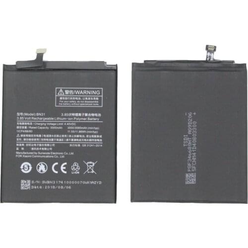 Ciszean Xiaomi Mi A1 Phone Batteries China