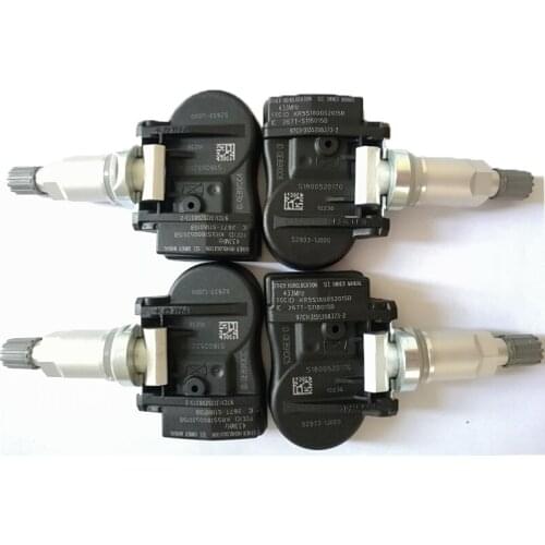 4PCS New Tire Pressure Monitoring Sensor 52933-1J000 529331J000 433MHZ Brand TPMS For Kia Optima Hyundai i20 Sorento ix20 Venga