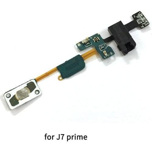 For Samsung Galaxy J7 Prime On7 G610F J5 Prime On5 G570F Home Button keypad Sensor Audio Jack Headphone Flex Cable Repair Parts