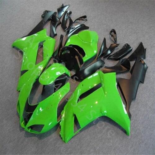 New custom Style ABS Motorcycle Fairings Kit Fit for kawasaki Ninja ZX6R 636 2007 2008 07 08 6R ZX-6R Bodywork green black