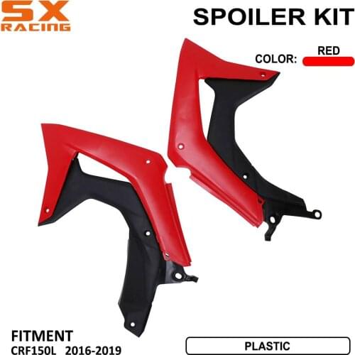Motorcycle Plastic Pair Spoiler Kit Radiator For Honda CRF150L CRF 150L CRF 150 L 2016 2017 2018 2019 Moto Bike Accessories