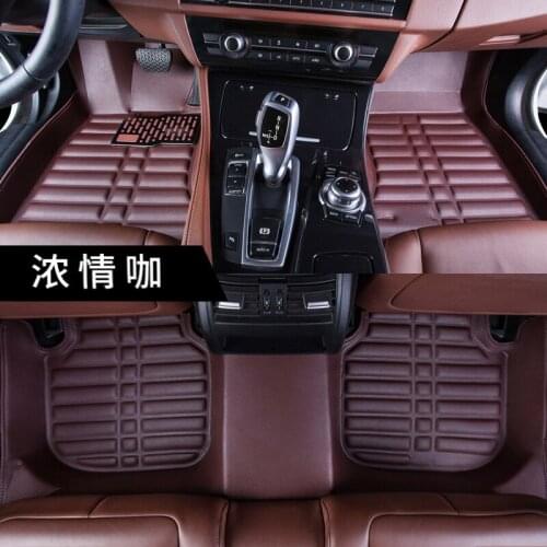 Leather car floor mats Custom auto foot Pads automobile carpet cover Dustproof For CHERY Cowin 3 car accessories Car styling