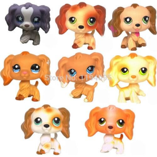 Lps cat pet shop toys Cocker Spaniel Rare Dogs Animal Old Collection Action Figure Original Toys For Children