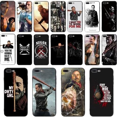 TV series The Walking Dead Negan soft cover for iphone 11 pro xr xs max x shell 8 7 plus se 6s 6 5 5s phone case fashion Coque