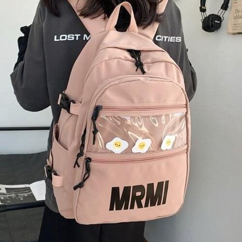 Women Nylon College Backpack Cool Female Student School Bags Boy Laptop Book Girl Backpacks Men Waterproof Lady Bag Fashion 50