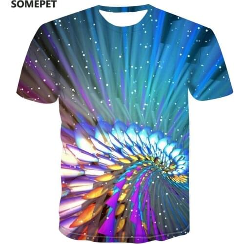 2020 New Summer Style MenS T-Shirt Colorful Creative Printing MenS T-Shirt Hip-Hop Casual T-Shirt