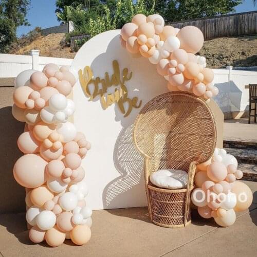 Ohoho Baby Shower Girl Balloon Garland Arch Kit Kids Birthday Party Decoration Baptism Bride Wedding Anniversary Accessories