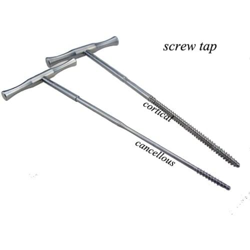 Orthopedics instrument stainless steel T-type screw tapping for cortical&cancellous animal use orthopedists&VET use tools