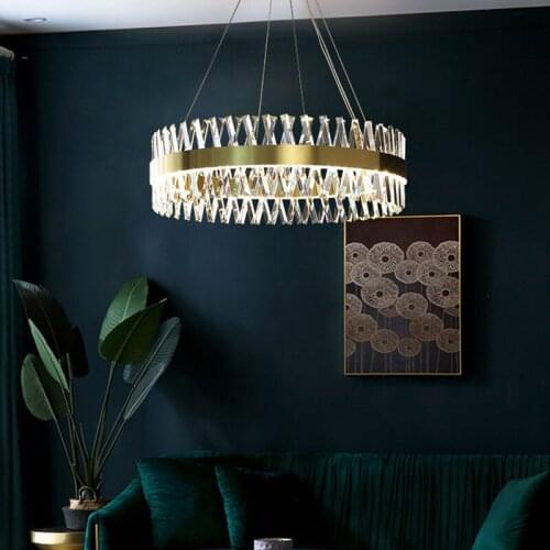 Nordic crystal modern led chandelier bathroom fixture modern led chandelier nordic decoration home lampes suspendues hanglampen