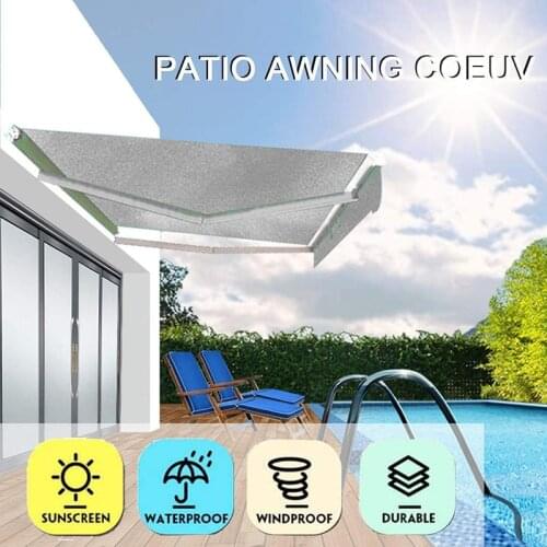 Sun Shade Sail Shade Cloth Square Sand Outdoor Blocks Sail Shades for Patios Yard Pergola Garden Dustproof CLH@8