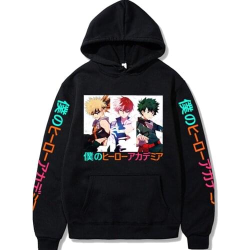 My Hero Academia Anime Hoodie Boku No Hero Academia Sweatshirts Manga Bakugou Todoroki Deku Hoodies