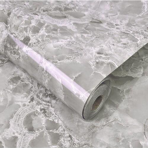 Waterproof Marble Wallpaper Wall Stickers Self Adhesive Contact Paper Living Room Bedroom Kitchen Bathroom Decor Stickers Art