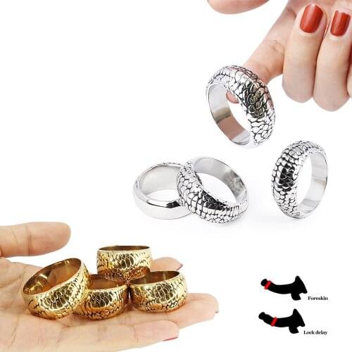 High Quality Penis Ring Stainless Steel Cock Rings Sleeve Trainer Delay Ejaculation Chastity Device Sex Time Lasting Toy For Men