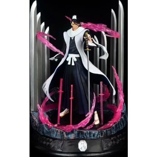 Japanese Bleach Byakuya Kuchiki GK PVC Action Figure 32.5CM Anime Figure Statue Model Toys Collection Doll Gift