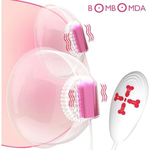 Nipple Suction Cup Female Masturbators Tongue Lick Nipple 18Speed Electric Breast Pump Breast Enlarge Massager Sex Toy for Woman
