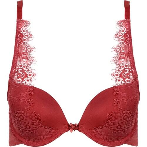 Womans sexy lace bra women half-padded bra