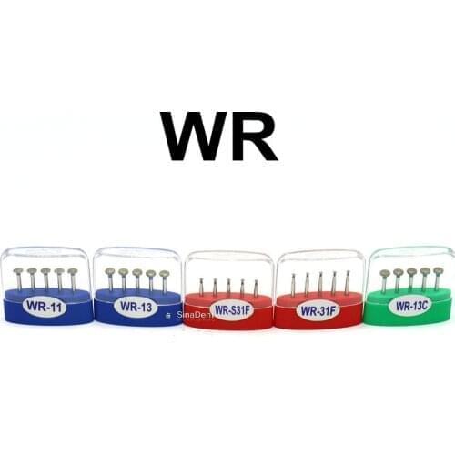 1 Box Dental WR Grit Burs Dental Diamond Burs High Speed Handpieces for Grinding the Teeth and Preparation WR Series Burs