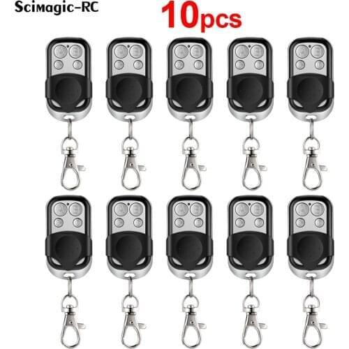 10pcs Cloning Duplicator Key Fob Remote Control Command 433MHz Transmitter Clone Fixed Learning Code For Gate Garage Door
