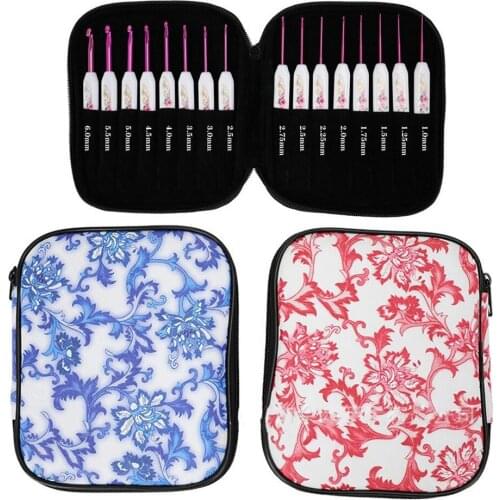 16pcs Crochet Hooks Knitting Needles 1.0-6.0mm Aluminum Hooks For Knitting Diy Craft Accessories Crochet Hook Needle Set Case