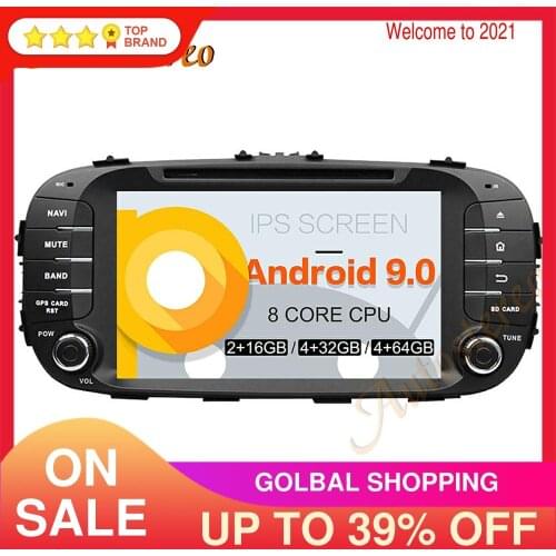 Android 9.0 PX5/PX6 Car CD DVD Player GPS Navigation For KIA SOUL 2014-2017 Auto Radio Stereo Head Unit Multimedia Player DSP