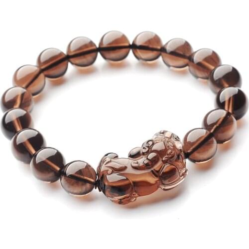 Natural Stones Pixiu Beads Bracelet Ice Obsidian Jewelry Lucky Stretch Bracelet Ethnic Women Men Brave Troop Bracelets Couple