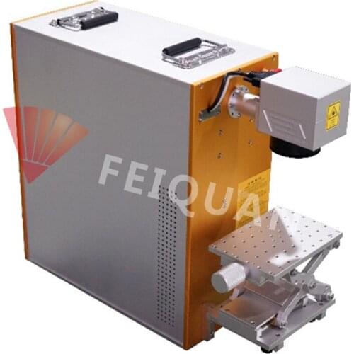FEIQUAN mini 20W laser engraving machine / code logo optical fiber laser marking machine for silver gold jewelry ring & metal
