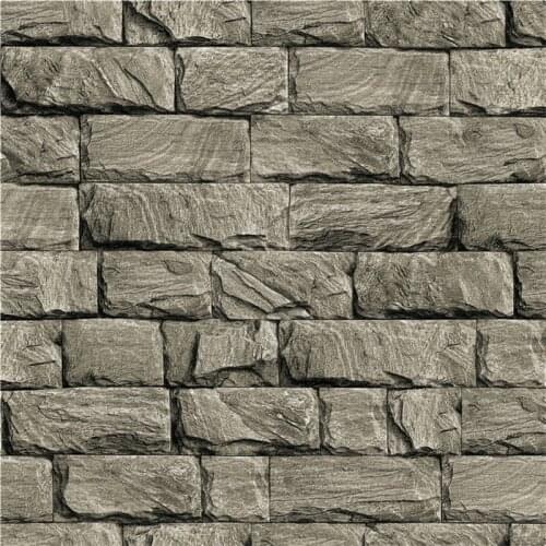 Beibehang Foreign trade three - dimensional retro marble wallpapers imitation stone brick hotel living room background wallpaper