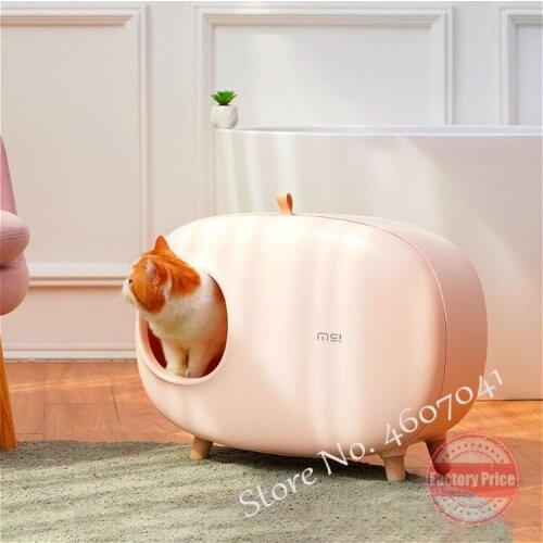 Cat Litter Box Fully Enclosed Cat Toilet Large Integrated Cat Litter Box Cat Deodorant Cat Supplies