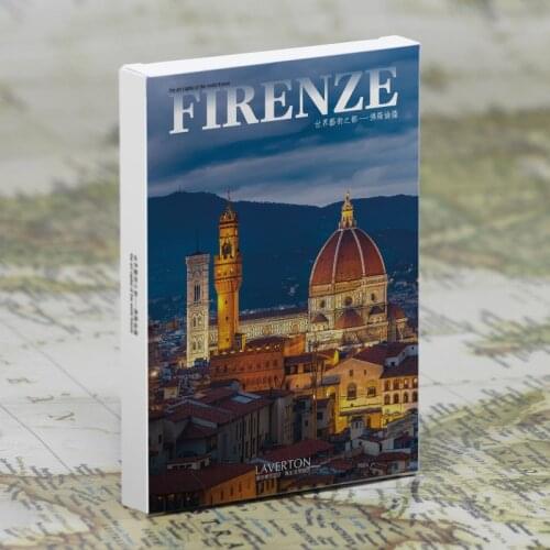30pcs / set World Scenic Series Postcard Envelope Firenze City View Night View Scenic Postcard Decorative card