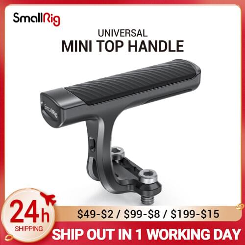 SmallRig Mini Top Handle for Light-weight Cameras (1/4”-20 Screws) Comfortable DSLR Camera Handle Grip Universal Hand Grip 2821