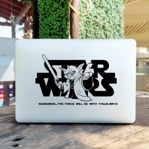 Master Force Quote Laptop Sticker for Macbook Pro 16" Air Retina 11 13 15 Inch Mac Book Skin Space War Theme Dell Notebook Decal