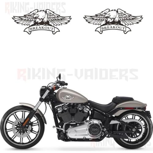 Custom Eagle Logo Stickers Fuel Tank Decals Vinyl Sticker For Harley Softail Breakout