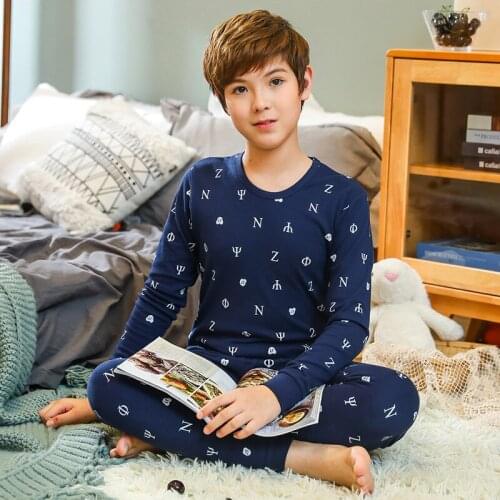 Boys' Underwear Thermal Underwear Placket Home Cotton Underwear