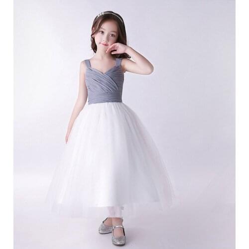 Girls Wedding Party Dresses Evening Wear Princess Dress for Kids Maxi Dress Teenage Girls Long Mesh Dress Party Clothes Vestidos