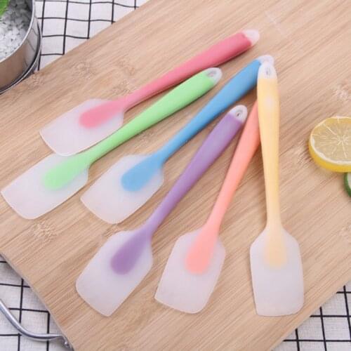 Translucent Silicone Cream Baking Scraper Non Stick Butter Spatula Nylon Chocolate Spreader Heat Resistant Kitchen Pastry Tools