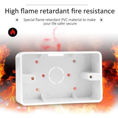 Junction Box Surface 118 Type External Mounting Box Switch Box For US Standard Wall Switch Socket Dark Box 118mm*74mm*34mm