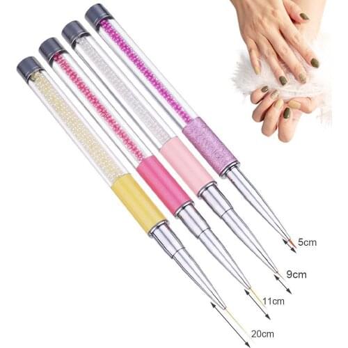 Nails Art Painting Pens Soft Slender Brush UV Color Gel Drawing DIY Nail Art Brush Tools Accessories