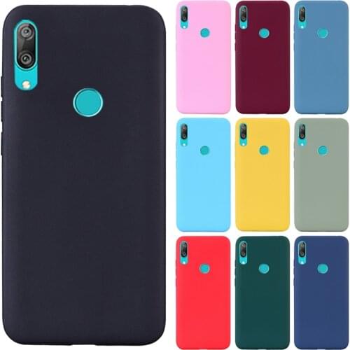 For Huawei Y7 2019 Silicone Case For Huawei Y7 Prime 2019 Case Silicone Soft Back Phone Case on for Huawei Y7 Prime 2019 Cover