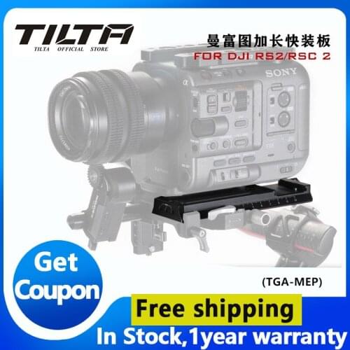TILTA żelazna głowica DJI RS 2 DJI RSC2 Manfrotto do Aka rozszerzona płyta szybkiego uwalniania akcesoria do aparatu regulacja