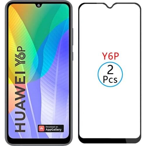 9d protective tempered glass for huawei y6p screen protector on huaweiy6p y 6p y6 p yp6 6yp safety film huawey huwei hawei huawe