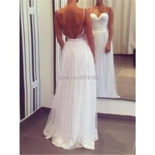 Simple sweetheart spaghetti straps sheath floor-length tulle wedding dress zipper open back belt free shipping