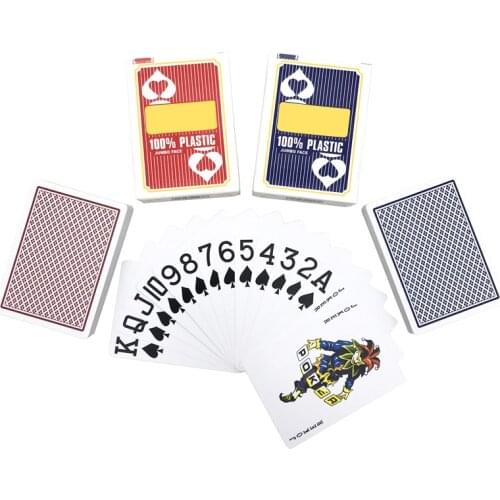 1Pcs Top Grade Texas Hold'em Baccarat Poker Big Number Plastic Playing Cards Frosting Waterproof Poker Club Board Games 63*88 mm