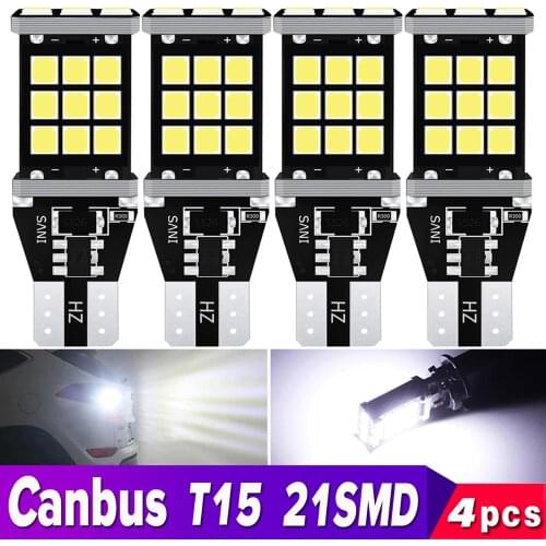 4PCS T15 LED W16W CANBUS Car Backup Reserve Lights Bulb NO OBC ERROR Tail Lamp for Lada Granta Niva Priora Kalina Xray Vesta
