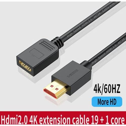 4K HDMI compatible cable, high speed 18gbps HDMI compatible 2.0 cable, 4K HDR, 3D, 1080p, Ethernet braided HDMI cable, 32awg